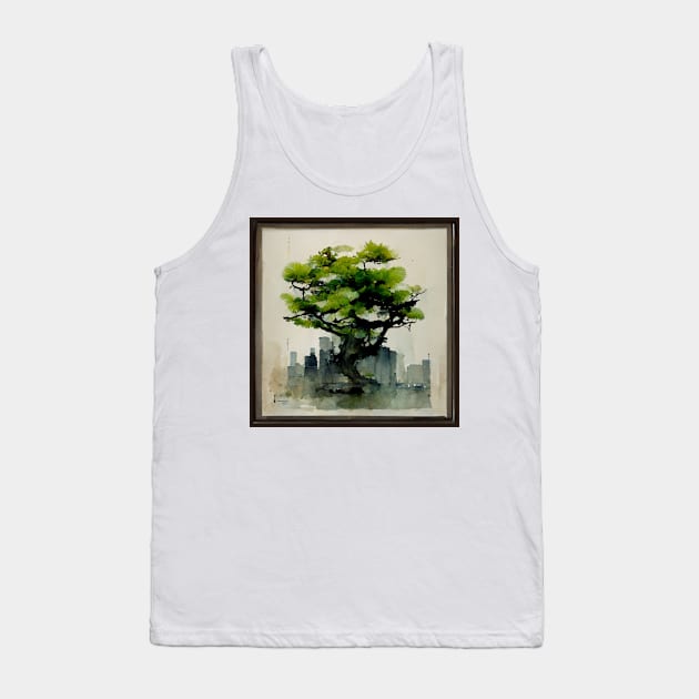 Japanese green maple tree Tank Top by AndyMcBird